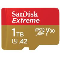 

SanDisk 1TB Extreme UHS-I microSDXC Memory Card with SD Adapter, 160MB/s Read, 90MB/s Write, V30, A2