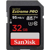 

SanDisk 32GB Extreme PRO SDHC Memory Card, UHS-I Class 10 U3 V30, 95MB/s Read