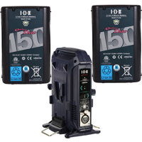 

IDX 2 Pack 14.4V 143Wh V-Mount Battery with D-Tap & USB Port -With IDX VL-2X 2-Channel Charger for V-Mount Li-Ion/Ni-Cad Batteries