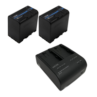 

IDX 2 Pack SB-U50 14.4V 48Wh Lithium-Ion Battery for Sony BP-U Mount Cameras Bundle with IDX MOTIX MC-2U 2-Channel Sony BP-U type Charger