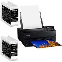 

Epson SureColor P700 13" Wide Format Wireless Inkjet Photo Printer - With T770 UltraCh rome PRO10 Photo Black Ink Cartridge, T770 UltraChrome PRO10 Matte Black Ink Cartridge