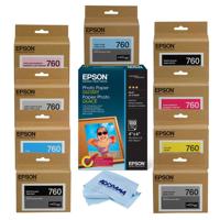 

Epson T760 Ultrachrome HD Ink Cartridge Complete Set SureColor P600 Inkjet Printer, 25.9ml Capacity, INKS Consists of HD Photo Black, HD Cyan, HD Vivid Magenta, HD Yellow , HD Light Cyan, HD Vivid Light Magenta, HD Lighy Black, HD Matte Black, Light-Light