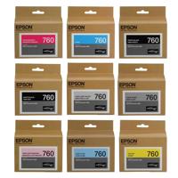 

Epson T760 Ultrachrome HD Ink Cartridge Complete Set SureColor P600 Inkjet Printer, 25.9ml Capacity, INKS Consists of HD Photo Black, HD Cyan, HD Vivid Magenta, HD Yellow , HD Light Cyan, HD Vivid Light Magenta, HD Lighy Black, HD Matte Black, Light-Light