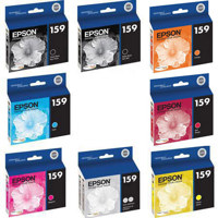 

Epson Complete Ink Set for the Stylus R2000 Inkjet Printer, Includes Gloss Optimizer, Black, Cyan, Magenta, Yellow, Red, Matte Black, Orange