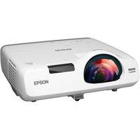 

Epson PowerLite 525W WXGA Short Throw 3LCD Projector, 2800 Lumens, 16:10 Aspect Ratio, 16W Speaker, Up to 10000 Hours ECO Mode Lamp Life, HDMI/VGA/RCA/USB