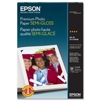 

Epson Premium Semi-Gloss Photo Inkjet Paper, 10.4 mil., 251gsm, 13x19", 20 Sheets.
