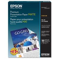 

Epson Premium Presentation Matte Heavy Weight Inkjet Paper, 8.5x11" Double-Sided, 50 Sheets,