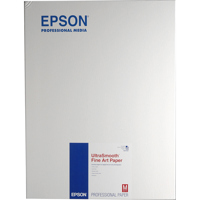 

Epson Ultra Smooth Natural Matte White Archival Inkjet Paper, 18mil., 325 gsm, 17x22", 25 Sheets