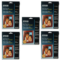 

Epson 5x Ultra Premium Glossy Inkjet Photo Paper, 11.8 mil., 5x7", 20 Sheet Pack