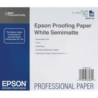 

Epson Proofing White Semimatte Inkjet Paper, 9.89 mil, 255 gsm, 13x19", 100 Sheets
