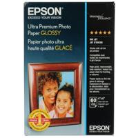 

Epson Ultra Premium Glossy Inkjet Photo Paper, 11.8 mil., 4x6", 60 Sheet Pack