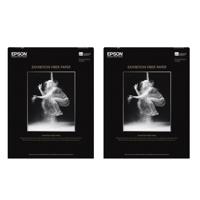 

Epson 2 Pack Exhibition Fine Art Fiber Glossy Inkjet Paper, 13 mil., 325gsm, 8.5x11", 25 Sheets