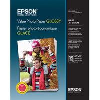 

Epson Letter Value Glossy Photo Paper for Inkjet and Supertank Printers, 186 gm2, 50 Sheets