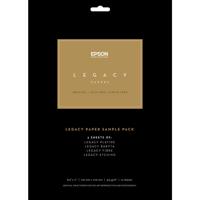 

Epson Legacy 4 Paper Sample Pack, 8.5x11", 12 Sheets, Includes Legacy Baryta, Fibre, Platine and Etching Papers (3 of Each)