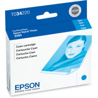 

Epson Cyan Ink Cartridge for the Stylus Photo 2200 Inkjet Printer.