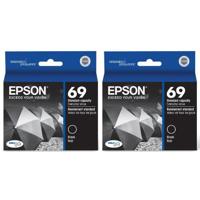 

Epson T069 DURABrite Ultra Black Ink Cartridges, Dual Pack
