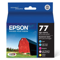 

Epson 77 High Capacity Claria Ink, Full Color Cartridge Set
