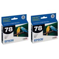 

Epson 2 x Black Ink Cartridge for the Stylus Photo R380, R260, and RX580 Inkjet Printers.