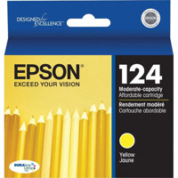 

Epson T124420 Yellow Moderate-Capacity Ink Cartridge for the NX125, NX127, NX420 and Workforce 320 Printers