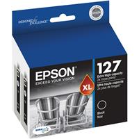 

Epson T127120 127 Extra High-Capacity Black Ink Cartridge, for Stylus NX530, NX265 and WorkForce (WF-Series) 545, 630, 633, 635, 645, 840, WF-3520, WF-3530, WF-3540, WF-7510, WF-7520 All-in-One Printers; WorkForce (WF-Series): 60, WF-7010 Inkjet Printers