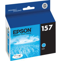 

Epson T157220 157 Photo Cyan Ink Cartridge for Stylus R3000 Inkjet Printer