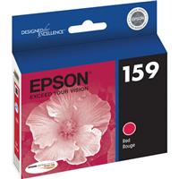 Epson T159720 159 UltraChrome Hi-Gloss 2 Photo Ink Cartridge for Stylus Photo R2000 Ink Jet Printer, Red