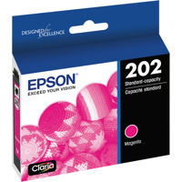 

Epson 202 Claria Magenta Inkjet Cartridge with Sensor for Expression Home XP-5100 and WorkForce WF-2860 Printer