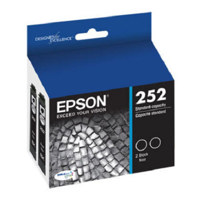 

Epson 252 DURABrite Standard-Capacity Black Ink Cartridges for WF-Series WorkForce Printers, Dual Pack