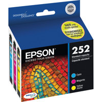 

Epson T252 DURABrite Ultra Standard-Capacity Color Ink Cartridges, 3-Pack (Cyan, Magenta, Yellow)