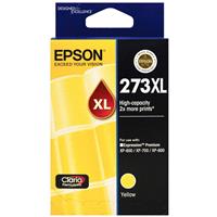 Epson 273XL Claria Premium XL (High-Capacity) Yellow Ink Cartridge with Sensormatic Expression Photo
