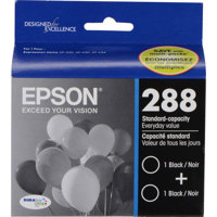 

Epson T288120-D2 DURABrite Ultra Black Standard Capacity Ink Cartridge for XP-330, XP-430 & XP-434 Printers, 175 Page Yield, 2 Pack