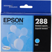 

Epson T288220 DURABrite Ultra Cyan Standard Capacity Ink Cartridge with Sensormatic for XP-330, XP-430 & XP-434 Printers, 165 Page Yield