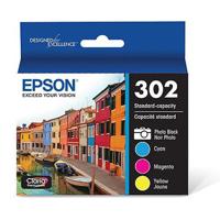 

Epson 302 Combo Inkjet Cartridge with Sensor for Expression Premium XP-6000 and XP-6005 Printer, Includes Cyan, Magenta, Yellow and Photo Black Cartridge