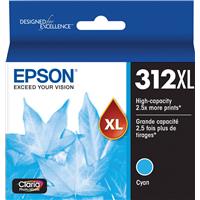 Epson T312XL Claria High Capacity Ink Cartridge for Inkjet Printer, Cyan