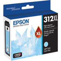 

Epson T312XL Claria High Capacity Ink Cartridge for Inkjet Printer, Light Cyan