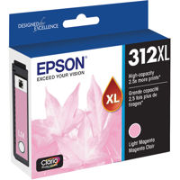 

Epson T312XL Claria High Capacity Ink Cartridge for Inkjet Printer, Light Magenta