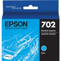 

Epson 702 Cyan DURABrite Ultra Standard-Capacity Ink Cartridge with Sensormatic for WorkForce Pro WF-3720 Printer