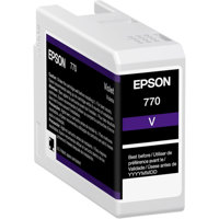 

Epson T770 UltraChrome PRO10 Violet Ink Cartridge for SureColor P700 Printer, 25ml