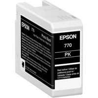 

Epson T770 UltraChrome PRO10 Photo Black Ink Cartridge for SureColor P700 Printer, 25ml