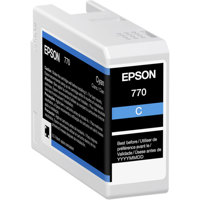 

Epson T770 UltraChrome PRO10 Cyan Ink Cartridge for SureColor P700 Printer, 25ml