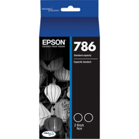 

Epson DURABrite Ultra 786 Standard-Capacity Black Ink Cartridge, Dual Pack