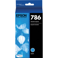 

Epson T786 DURABrite Inkjet Ultra Cyan Ink Cartridge for WorkForce WF-4630/WF-4640/WF-5110/WF-5190/WF-5620/WF-5690 MF Printers, 800 Page Yield