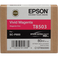 

Epson T850 Vivid Magenta Inkjet UltraChrome HD Ink Cartridge for SureColor P800 Printer, 80ml Capacity