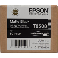 

Epson T850 Matte Black Inkjet UltraChrome HD Ink Cartridge for SureColor P800 Printer, 80ml Capacity