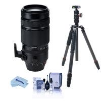 

Fujifilm XF 100-400mm F4.5-5.6 R LM OIS WR Lens - Bundle With FotoPro X-Go Max Carbon Fiber Tripod with Built-In Monopod FPH-62Q Ball Head, Cleaning Kit, Microfiber Cloth