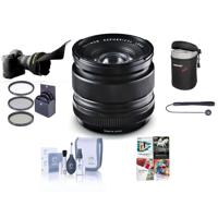 

Fujifilm XF 14mm (21mm) F2.8 R Lens - Bundle with 58mm Filter Kit, Lens Case, Flex Lens Shade, Cleaning Kit, Capleash, and Professional Software Package