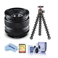 

Fujifilm XF 14mm (21mm) F2.8 R Lens - Bundle With Joby GorillaPod 3K Kit Black, 16GB U3 SDHC Card, Cleaning Kit, Microfiber Cloth