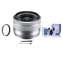 

Fujifilm XC 15-45mm F3.5-5.6 OIS PZ Lens, Silver - Bundle With 52mm UV Filter, Cleaning Kit, Capleash