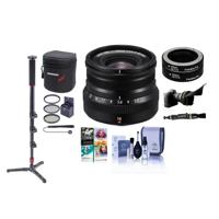 

Fujifilm XF 16mm f/2.8 R WR X Mount Lens, Black - Bundle With 49mm Filter Kit, Auto Macro Extension Tube Kit, Flex Lens Shade, Monopod, Lens Case, Cleaning Kit, Capleash, Lens Pen Cleaner, Software