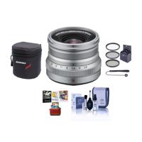 

Fujifilm XF 16mm f/2.8 R WR X Mount Lens, Silver - Bundle With 49mm Filter Kit, Lens Case, Cleaning Kit, Capleash II, Mac Software Package